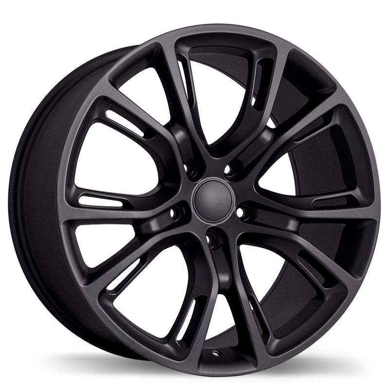 Replika - R148B - Black - Matte Black - 20" x 9", 34 Offset, 5x127 (Bolt Pattern), 71.5mm HUB