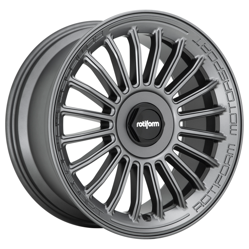 Rotiform - R160 BUC-M - Gunmetal - MATTE ANTHRACITE - 19" x 8.5", 45 Offset, 5x112 (Bolt Pattern), 66.56mm HUB