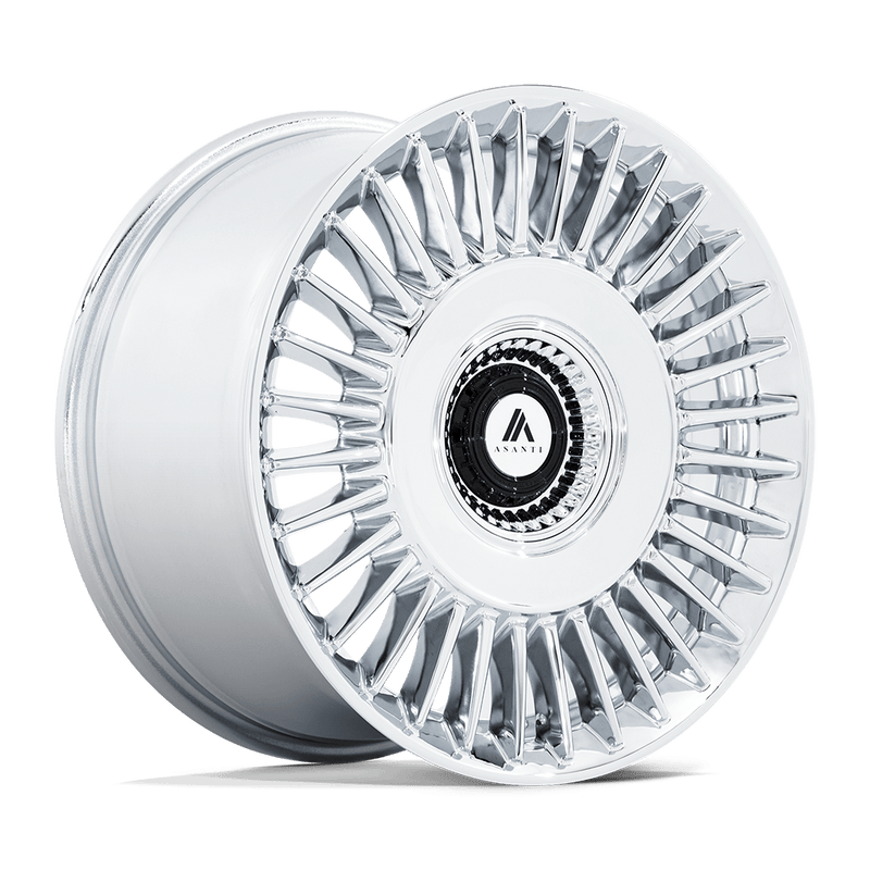 Asanti Black - ABL-40 TIARA - Chrome - CHROME - 22" x 9", 15 Offset, 5x115/120 (Bolt Pattern), 74.1mm HUB
