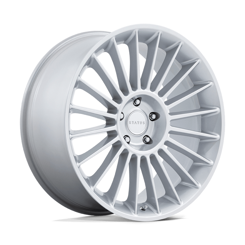 Status Wheels - VENTI - Silver - GLOSS SILVER - 22" x 9.5", 30 Offset, 5x120 (Bolt Pattern), 72.6mm HUB