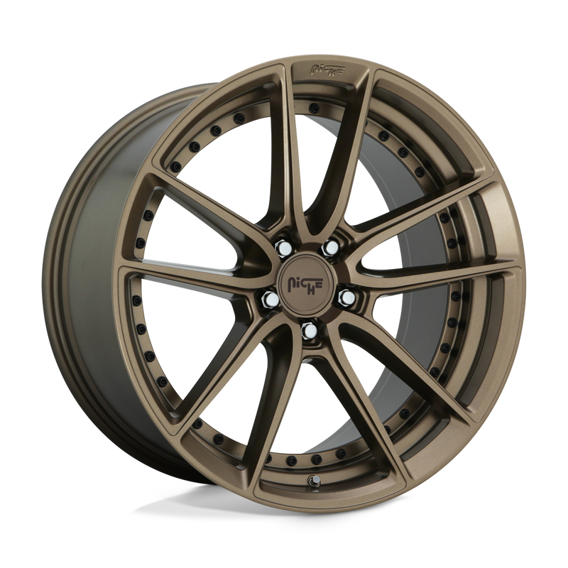 Niche - M222 DFS - Bronze - MATTE BRONZE - 20" x 10.5", 40 Offset, 5x112 (Bolt Pattern), 66.6mm HUB