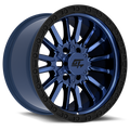 GT Off-Road - CHAMBER - Black Ring / Midnight Blue Centre - 17" x 10", -18 Offset, 8x165.1/170 (Bolt pattern), 125.20mm HUB