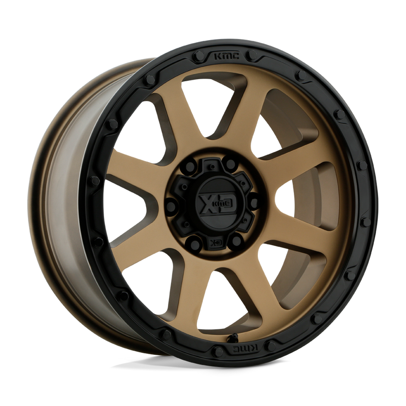XD Series - XD134 ADDICT 2 - Bronze - Matte Bronze Matte Black Lip - 18" x 8.5", 0 Offset, 6x120 (Bolt Pattern), 66.9mm HUB
