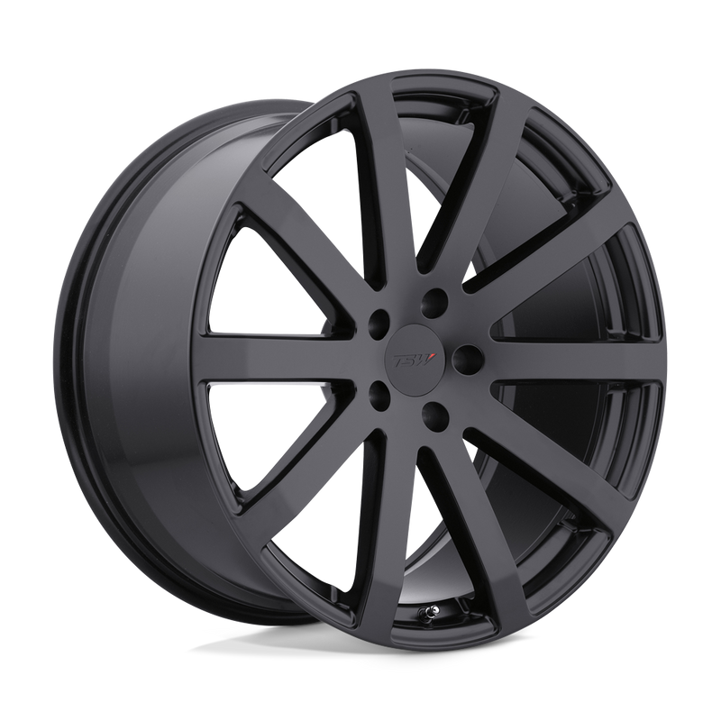 TSW Wheels - BROOKLANDS - Black - Matte Black - 18" x 9.5", 20 Offset, 5x120 (Bolt pattern), 76.1mm HUB