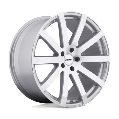 TSW Wheels - BROOKLANDS - Silver - Silver with Mirror-Cut Face - 19" x 8", 35 Offset, 5x100 (Bolt pattern), 72.1mm HUB