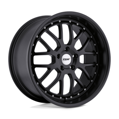 TSW Wheels - VALENCIA - Black - Matte Black - 18" x 8", 32 Offset, 5x100 (Bolt pattern), 72.1mm HUB