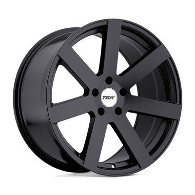 TSW Wheels - BARDO - Black - Matte Black - 17" x 8", 40 Offset, 5x114.3 (Bolt pattern), 76.1mm HUB