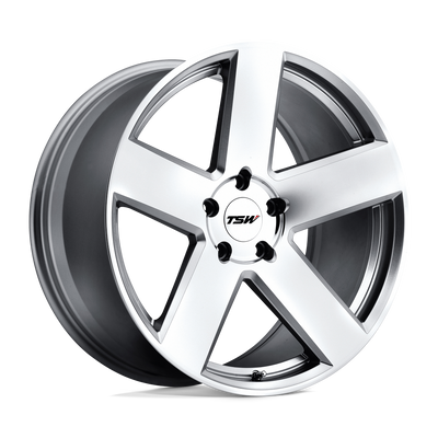 TSW Wheels - BRISTOL - Silver - Silver with Mirror-Cut Face - 19" x 9.5", 20 Offset, 5x120 (Bolt pattern), 76.1mm HUB