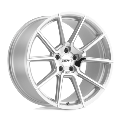 TSW Wheels - CHRONO - Silver - Silver with Mirror Cut Face - 21" x 11", 30 Offset, 5x120 (Bolt pattern), 76.1mm HUB