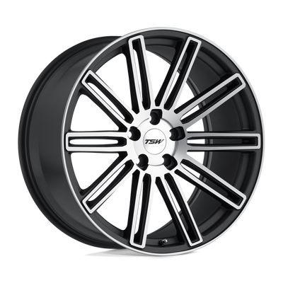TSW Wheels - CROWTHORNE - Gunmetal - Matte Gunmetal with Matte Machine Face - 18" x 9.5", 35 Offset, 5x120 (Bolt pattern), 76.1mm HUB
