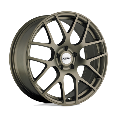 TSW Wheels - NURBURGRING - Bronze - Matte Bronze - 18" x 9.5", 53 Offset, 5x112 (Bolt pattern), 72.1mm HUB