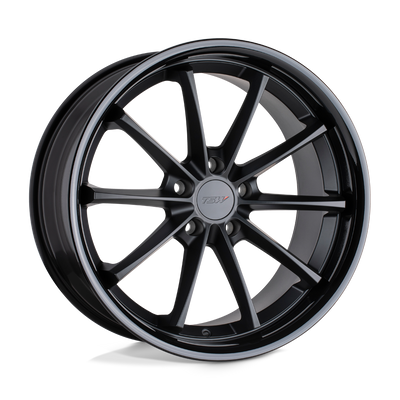 TSW Wheels - SWEEP - Black - Matte Black with Gloss Black Lip - 19" x 9.5", 40 Offset, 5x112 (Bolt pattern), 66.56mm HUB