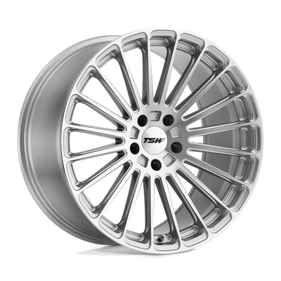 TSW Wheels - TURBINA - Silver - Titanium Silver with Mirror Cut Face - 20" x 8.5", 40 Offset, 5x108 (Bolt pattern), 72.1mm HUB