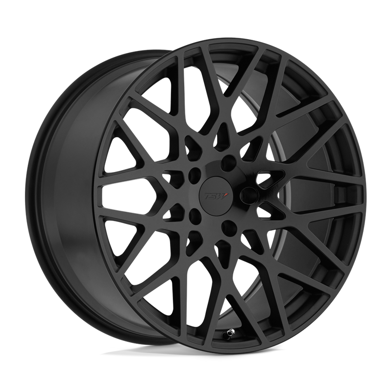 TSW Wheels - VALE - Black - Double Black - Matte Black with Gloss Black Face - 19" x 8.5", 35 Offset, 5x100 (Bolt pattern), 72.1mm HUB