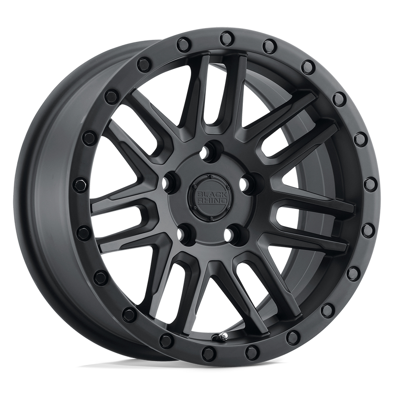 Black Rhino - ARCHES - Black - Matte Black - 17" x 8", 30 Offset, 5x108 (Bolt pattern), 76.1mm HUB