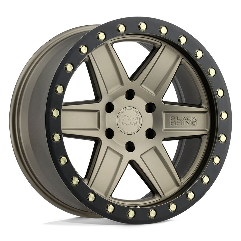 Black Rhino - ATTICA - Bronze - Matte Bronze with Black Ring - 17" x 9", -18 Offset, 6x139.7 (Bolt pattern), 112.1mm HUB