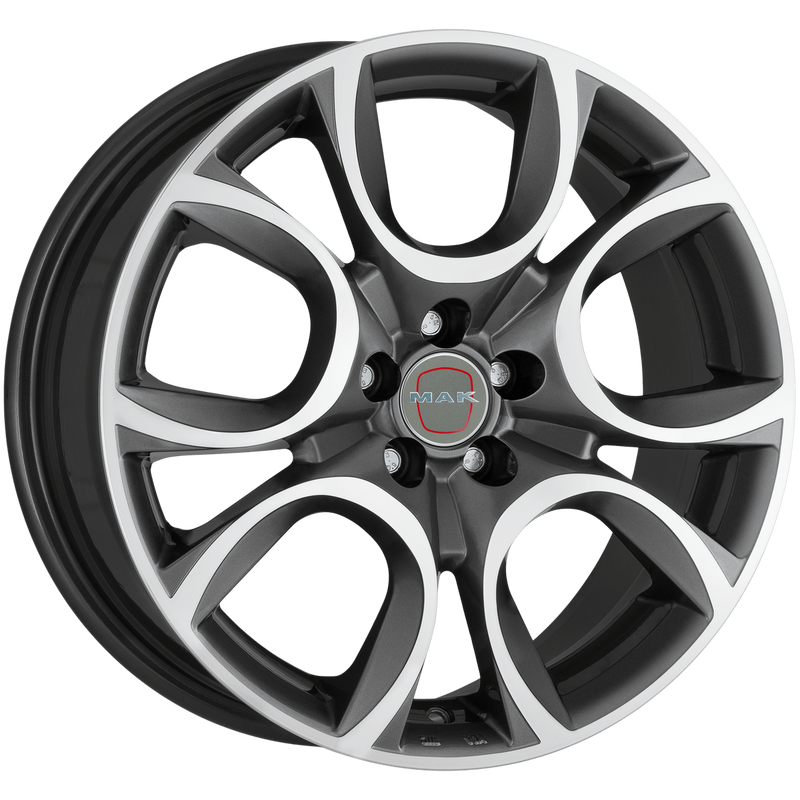 Mak Wheels - TORINO W - Gunmetal - GUN MET-MIRROR FACE - 17" x 7.5", 35 Offset, 5x98 (Bolt Pattern), 58.1mm HUB