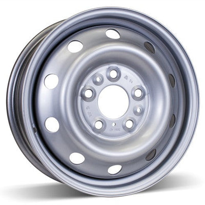 RSSW - Steel - Silver - 16" x 6", 68 Offset, 5x130 (Bolt pattern), 78.1mm HUB