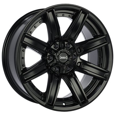 Ruffino HARD - FORGED - Black - Satin Black - 20" x 9", 0 Offset, 6x135/139.7 (Bolt Pattern), 87.1mm HUB