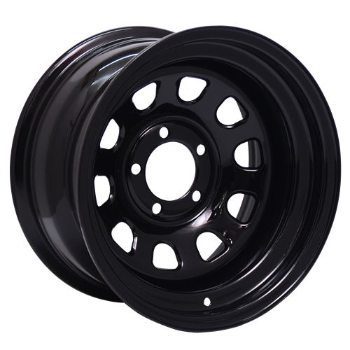 Envy Wheels - 101MB D WINDOW - Black - GLOSS BLACK - 15" x 8", -19 Offset, 5x139.7 (Bolt Pattern), 108mm HUB