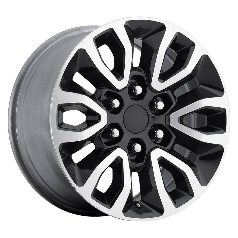 OE Creations - PR151 - Black - GLOSS BLACK MACHINED - 17" x 8.5", 34 Offset, 6x135 (Bolt Pattern), 87.1mm HUB