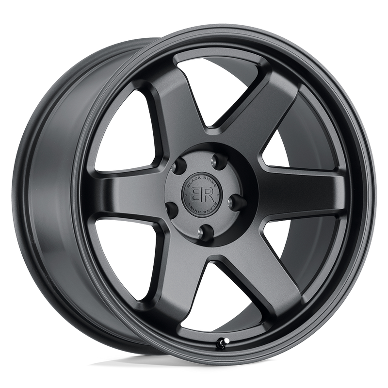 Black Rhino - ROKU - Black - Gun Black - 18" x 9.5", -18 Offset, 6x139.7 (Bolt Pattern), 112.1mm HUB