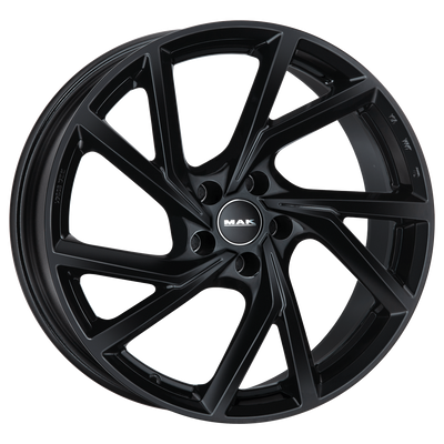 Mak Wheels - KASSEL - Black - GLOSS BLACK - 19" x 8.5", 32 Offset, 5x112 (Bolt Pattern), 66.5mm HUB
