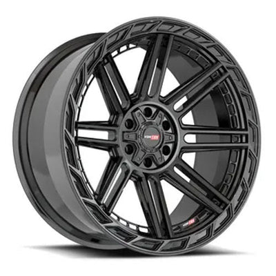 Vortek Offroad - VRP-501 TURBO - Black - Gloss Black - 24" x 11", -24 Offset, 6x135/139.7 (Bolt pattern), 106.4mm HUB