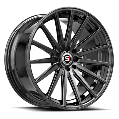 Spec-1 Racing - SP-69 - Black - Gloss Black - 17" x 7.5", 42 Offset, 5x108/114.3 (Bolt pattern), 73.10mm HUB
