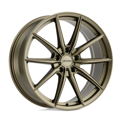 Petrol Wheels - P4B - Bronze - MATTE BRONZE - 20" x 8.5", 40 Offset, 5x112 (Bolt Pattern), 72.1mm HUB
