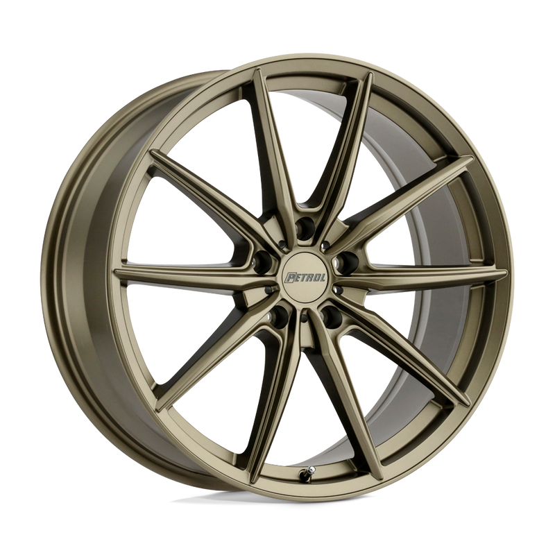 Petrol Wheels - P4B - Bronze - MATTE BRONZE - 20" x 8.5", 40 Offset, 5x112 (Bolt Pattern), 72.1mm HUB