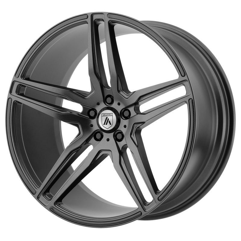 Asanti Black - ABL-12 ORION - Gunmetal - MATTE GRAPHITE - 19" x 9.5", 45 Offset, 5x112 (Bolt Pattern), 72.56mm HUB