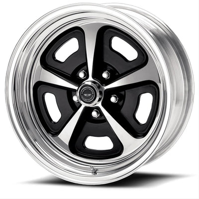 American Racing Vintage - VN500 - Silver - POLISHED - 17" x 9.5", 12 Offset, 5x114.3 (Bolt Pattern), 83.06mm HUB
