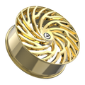 Azara - AZA-536 - Gold - Nano Gold - 18" x 8", 35 Offset, 5x112/114.3 (Bolt pattern), 74.10mm HUB