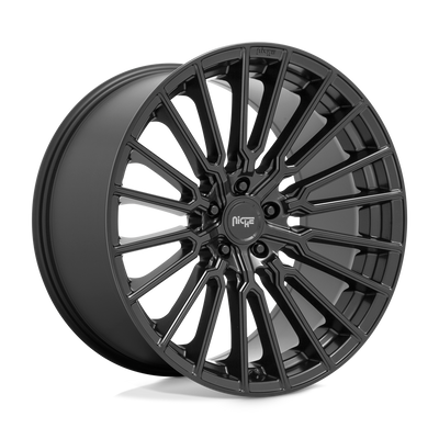 Niche - M250 PREMIO - Black - MATTE BLACK - 22" x 10", 30 Offset, 5x120 (Bolt Pattern), 74.1mm HUB