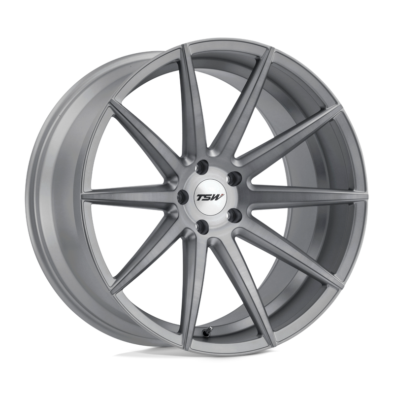 TSW Wheels - CLYPSE - Gunmetal - TITANIUM WITH MATTE BRUSHED FACE - 19" x 9.5", 40 Offset, 5x120 (Bolt Pattern), 76.1mm HUB