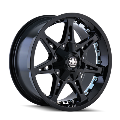 Mayhem - MISSILE - Black - BLACK - 18" x 9", 18 Offset, 8x165.1/170 (Bolt Pattern), 130.8mm HUB