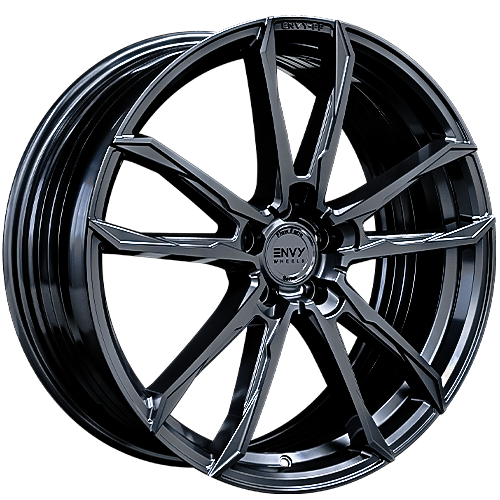 Envy Wheels - FF1LM - Gunmetal - LIQUID METAL - 18" x 8", 35 Offset, 5x114.3 (Bolt Pattern), 70.6mm HUB