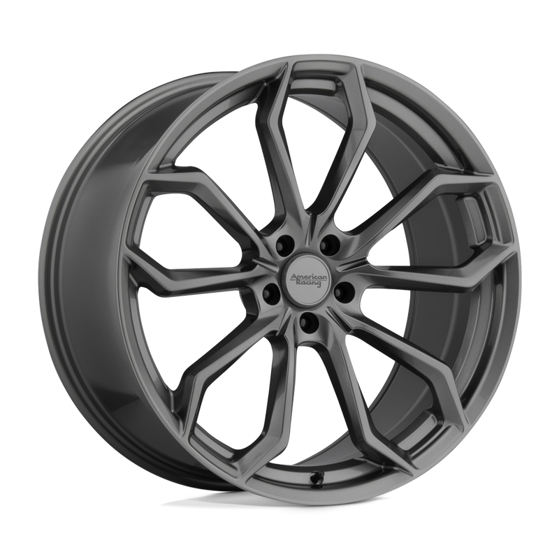 American Racing - AR932 SPLITTER - Gunmetal - GRAPHITE - 22" x 9", 20 Offset, 5x115 (Bolt Pattern), 72.6mm HUB