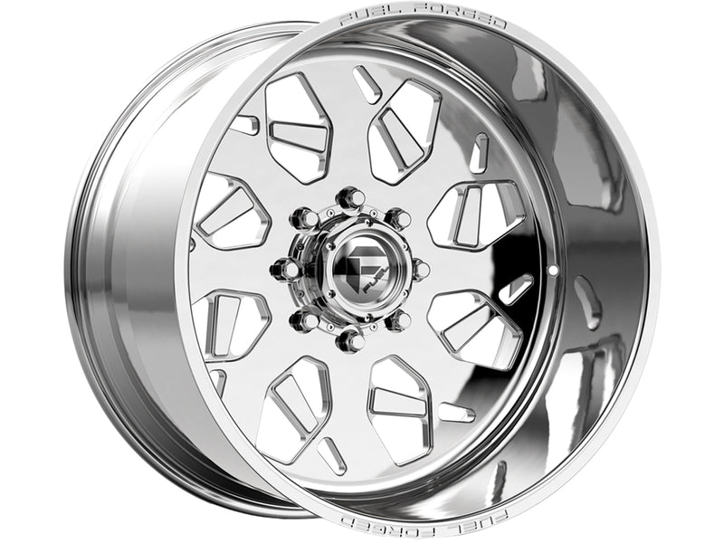 Fuel - FF111 - Polished - 24" x 12", -40 Offset, 8x165.1 (Bolt pattern), 125mm HUB