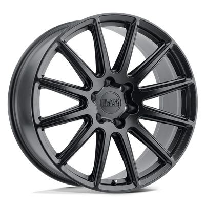 Black Rhino - WAZA - Black - MATTE BLACK - 22" x 10", 30 Offset, 5x114.3 (Bolt Pattern), 76.1mm HUB
