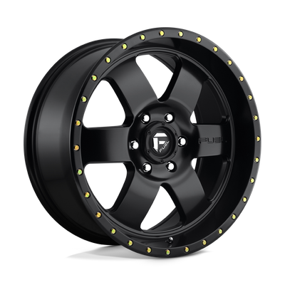 Fuel - D618 PODIUM - Black - Matte Black - 20" x 9", 20 Offset, 6x139.7 (Bolt Pattern), 108mm HUB