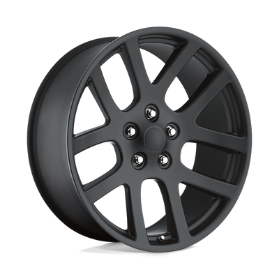 OE Creations - PR107 - Black - MATTE BLACK - 22" x 9", 18 Offset, 5x115 (Bolt Pattern), 71.5mm HUB