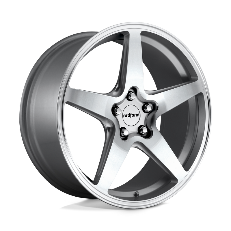 Rotiform - R147 WGR - Silver - GLOSS SILVER - 18" x 8.5", 45 Offset, 5x112 (Bolt Pattern), 66.6mm HUB