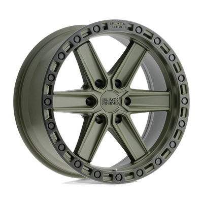 Black Rhino - HENDERSON - Olive Drab Green with Black Ring - 18" x 9", -12 Offset, 6x139.7 (Bolt Pattern), 112.1mm HUB