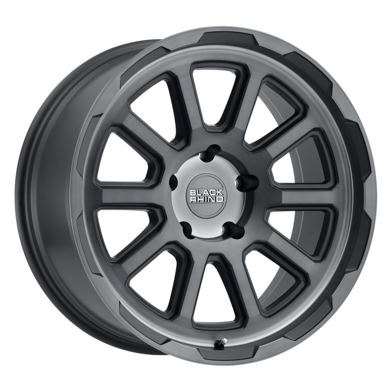 Black Rhino - CHASE - Gunmetal - BRUSHED GUNMETAL - 18" x 8", 1 Offset, 5x112 (Bolt Pattern), 66.56mm HUB