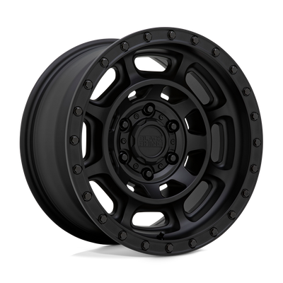 Black Rhino - CONVOY - Black - MATTE BLACK - 17" x 8.5", -10 Offset, 6x139.7 (Bolt Pattern), 112.1mm HUB