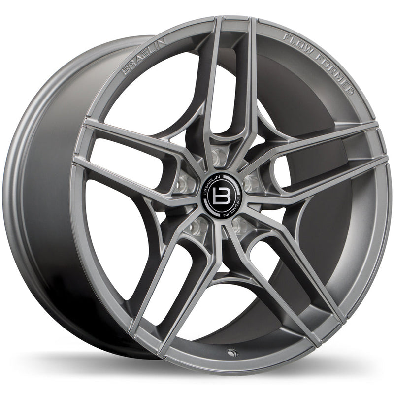 Braelin - BR12 - Grey - Satin Charcoal - 19" x 10.5", 30 Offset, 5x120 (Bolt Pattern), 67.1mm HUB
