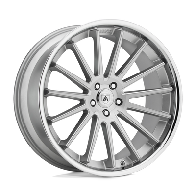 Asanti Black - ABL-24 BETA - Silver - Brushed Silver Chrome Lip - 20" x 10.5", 38 Offset, 5x120 (Bolt Pattern), 74.1mm HUB