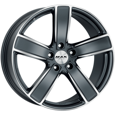 Mak Wheels - TURISMO-D-FF - Gunmetal - GUN MET-MIRROR FACE - 21" x 10", 50 Offset, 5x130 (Bolt Pattern), 71.6mm HUB